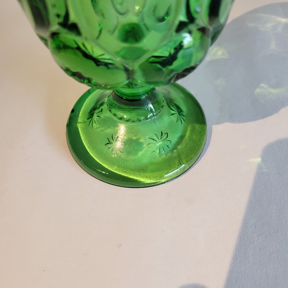 L. E. Smith Moon & Stars Water Goblet - Picture 8 of 8